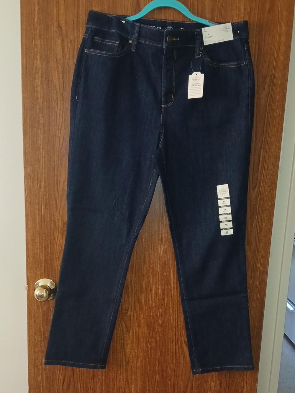 Women's Dark Indigo Straight-Leg Jeans